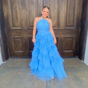 AQUA brand tulle formal dress